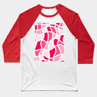 Wavy surfaces pink Baseball T-Shirt